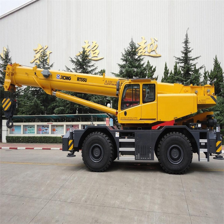 XCMG Official 55 ton rough terrain crane China mobile crane RT55E crane Terrain rough price